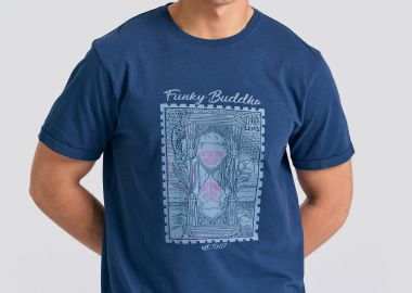 T-shirt με photographic τύπωμα - FUNKY BUDDHA - 