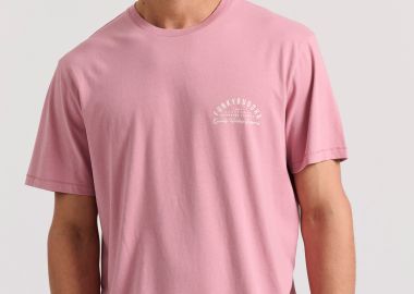 T-shirt με retro τύπωμα στο στήθος - FUNKY BUDDHA - 