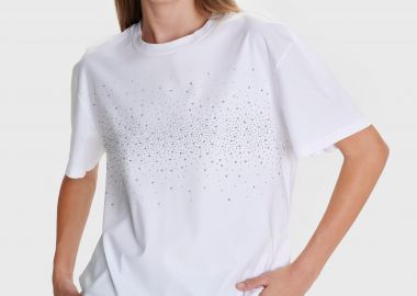 T-shirt με στρας - 5206634979636 -  - 
