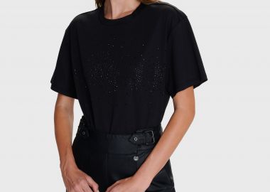 T-shirt με στρας - 5206634979650 -  - 