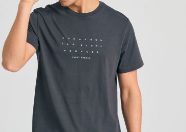 T-shirt με text artwork τύπωμα - FUNKY BUDDHA - 