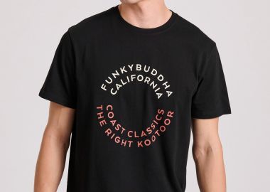 T-shirt με text artwork τύπωμα στο στήθος - FUNKY BUDDHA - 