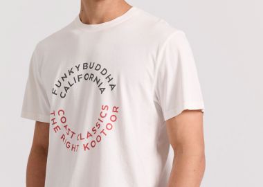 T-shirt με text artwork τύπωμα στο στήθος - FUNKY BUDDHA - 