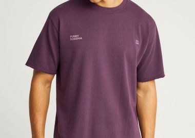 T-shirt με text τύπωμα στην πλάτη - FUNKY BUDDHA - 