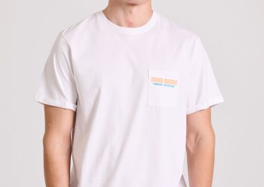 T-shirt με tropical τύπωμα από οργανικό βαμβάκι - FUNKY BUDDHA - 