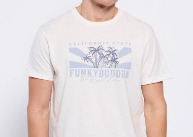 T-shirt με τύπωμα σε vintage look - FUNKY BUDDHA - 