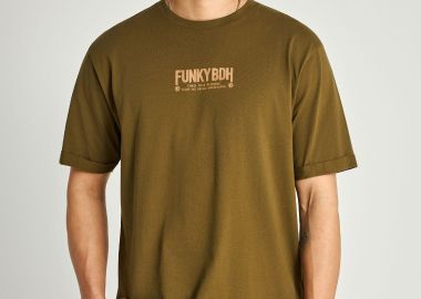 T-shirt με τύπωμα στην πλάτη - FUNKY BUDDHA - 