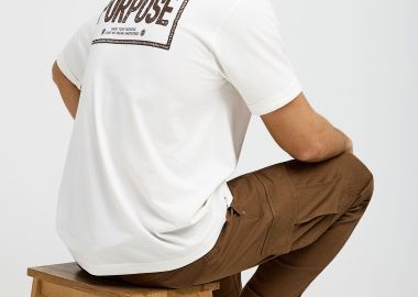 T-shirt με τύπωμα στην πλάτη - FUNKY BUDDHA - 