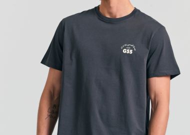 T-shirt με τύπωμα στην πλάτη Garage 55. - GARAGE 55 - 