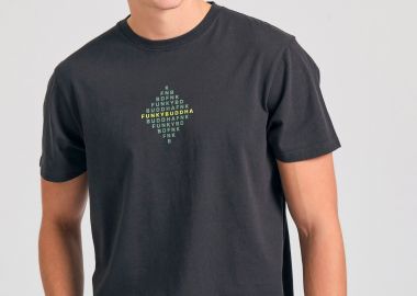 T-shirt με τύπωμα στο στήθος - FUNKY BUDDHA - 