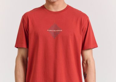 T-shirt με τύπωμα στο στήθος - FUNKY BUDDHA - 
