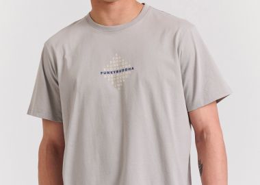 T-shirt με τύπωμα στο στήθος - FUNKY BUDDHA - 