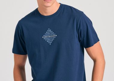 T-shirt με τύπωμα στο στήθος - FUNKY BUDDHA - 