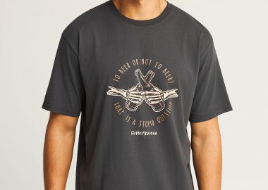 T-shirt με τύπωμα στο στήθος - FUNKY BUDDHA - 