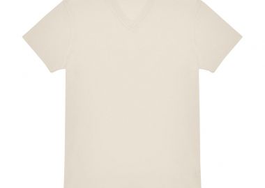 T-Shirt με V Λαιμόκοψη E150 B & C Off White - B & C - 