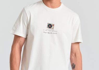 T-shirt με vintage τύπωμα Garage 55. - GARAGE 55 - 