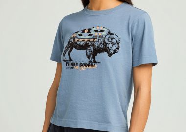 T-shirt με western τύπωμα - FUNKY BUDDHA - 
