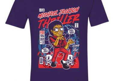 T-Shirt Michael Jackson Thriller Pop Culture Purple - Pop Culture - 