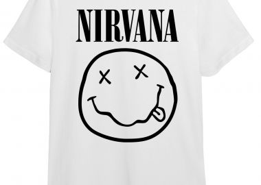 T-Shirt Nirvana Logo Album Art Rock Avenue White - Rock Avenue - 