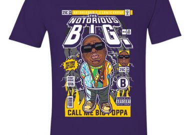 T-Shirt Notorious B.I.G Pop Culture Purple - Pop Culture - 