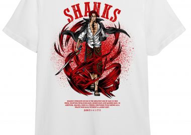 T-Shirt One Piece Shanks Pop Culture White - Pop Culture - 