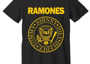 T-Shirt Ramones Pres. Logo Rock Avenue Black - Rock Avenue - 