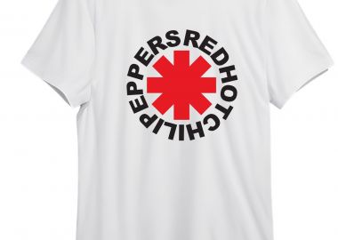 T-Shirt Rhcp Band Logo Art Rock Avenue White - Rock Avenue - 