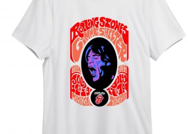 T-Shirt Rolling Stones Art1 Rock Avenue White - Rock Avenue - 