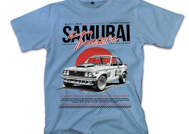 T-Shirt Samurai Treasure Pop Culture Carolina Blue - Pop Culture - 