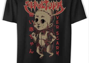 T-Shirt Sepultura Doll Rock Avenue Black - Rock Avenue - 