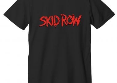 T-Shirt Skid Row Band Name Logo Rock Avenue Black - Rock Avenue - 