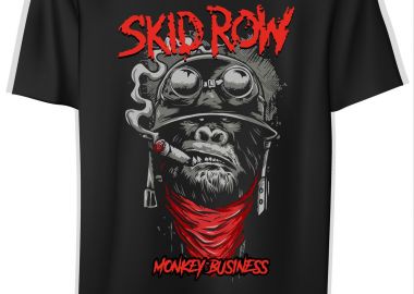 T-Shirt Skid Row Monkey Business Rock Avenue Black - Rock Avenue - 