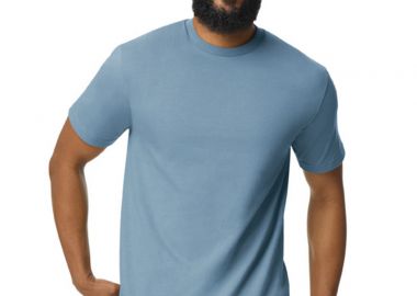 T-Shirt Softstyle Midweight 65000 Gildan Stone Blue - Gildan - 