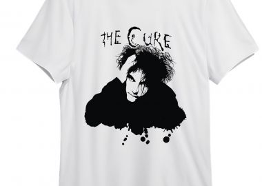T-Shirt The Cure Robert Smith Rock Avenue White - Rock Avenue - 