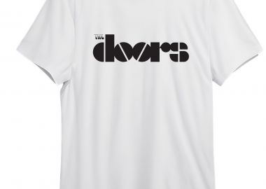 T-Shirt The Doors Band Logo Name Rock Avenue White - Rock Avenue - 