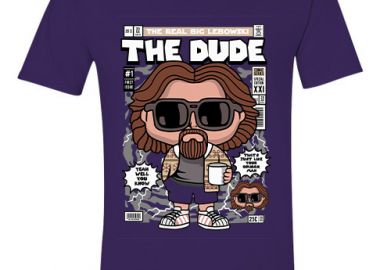 T-Shirt The Dude Pop Culture Purple - Pop Culture - 