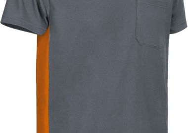 T-Shirt THUNDER Valento CAVATHUGN Cement Grey-Party Orange -  - 