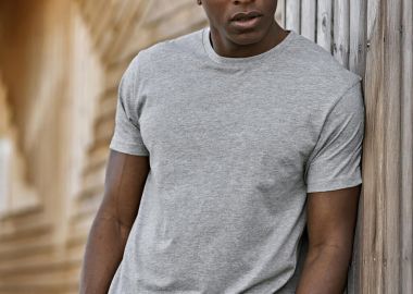 T-Shirt Unlabeled Premium Light Organic Cotton 1140 Tee Jays Heather Grey - Tee Jays - 