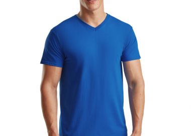 T-Shirt V-Neck 61-066-0 Fruit of the Loom Valueweight Royal - Fruit of the Loom - 