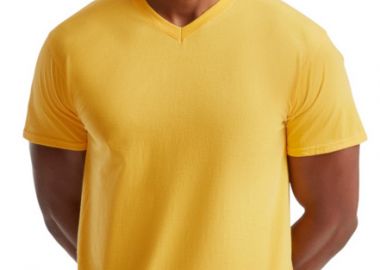 T-Shirt V-Neck 61-066-0 Fruit of the Loom Valueweight Sunflower - Fruit of the Loom - 