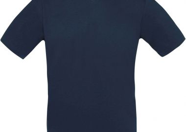 T-Shirt V-Neck Exact B & C Navy - B & C - 