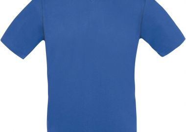 T-Shirt V-Neck Exact B & C Royal - B & C - 