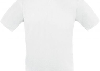 T-Shirt V-Neck Exact B & C White - B & C - 