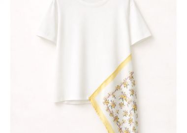 T-SHIRT WITH FOULARD BY LUMINA - sense-shop - 