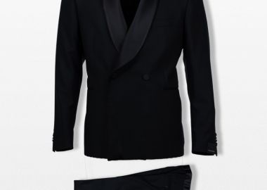 TAGLIATORE Ανδρικό Μαύρο Double Breasted Suit - TAGLIATORE - 