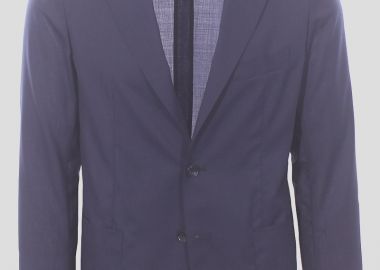 TAGLIATORE Ανδρικό Μπλε Wool And Silk Superlight Dakar Jacket - TAGLIATORE - 