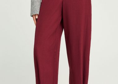 Tailored παντελόνι με κουμπί - FUNKY BUDDHA - 