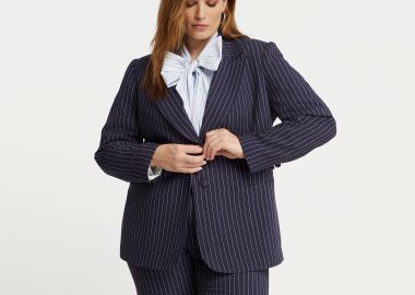 Tailored σακάκι με ριγέ μοτίβο - MAT FASHION - 