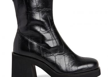 TAMARIS BOOT 1-25313-45 028 BLACK CROCO - TAMARIS - 