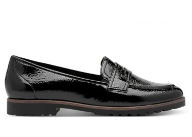 Tamaris ESSENTIALS LOAFER 1-24239-42 018 BLACK PATENT - TAMARIS - 